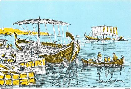 Carte Postale - Chypre - Cyprus - Kibris - Kyrenia Ship - Art Peinture Illustration de William Dieghorn - CPM - Carte Ne