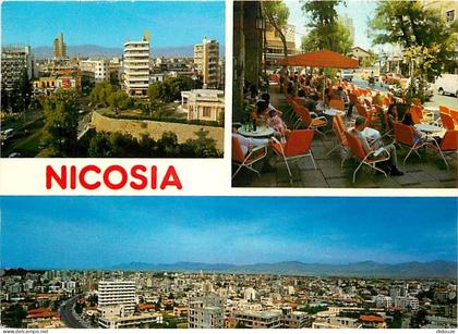 Carte Postale - Chypre - Cyprus - Nicosia - Multivues - Terrasse de café - CPM - Voir Scans Recto-Verso - Poscard - Cart