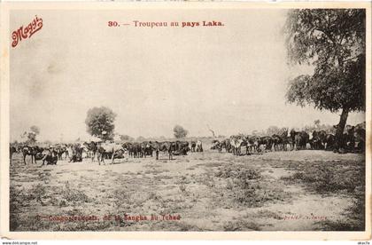 PC CHAD TCHAD AU PAYS LAKA TROUPEAU (a53739)