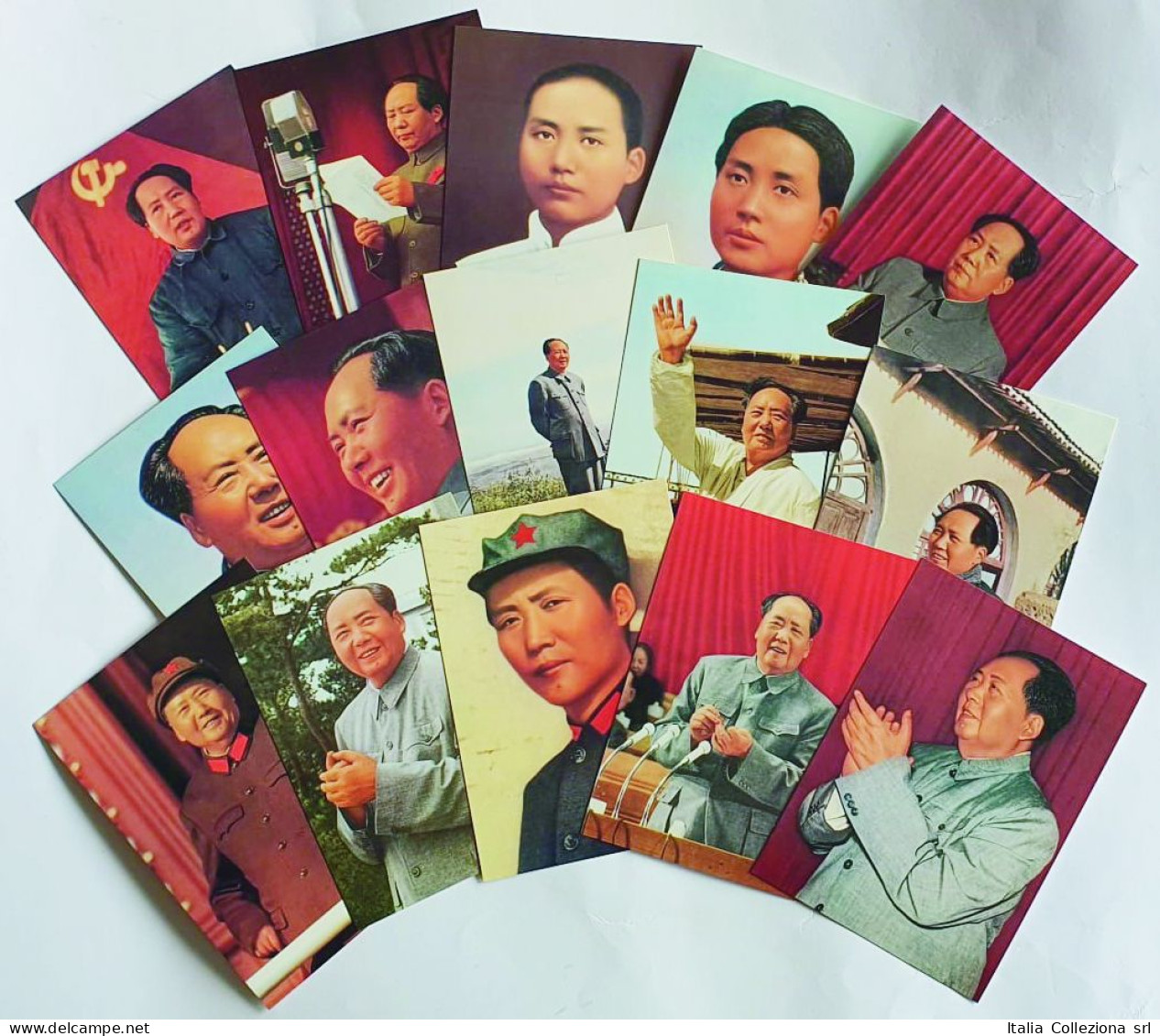 Cina - 1964 - Mao Tzedong, serie di 15 cartoline originali nuove cinesi