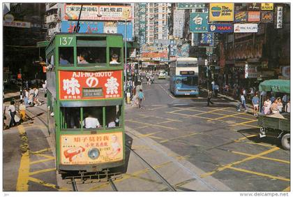 HONG KONG . A TYPICAL HONG KONG STREETSCENE .