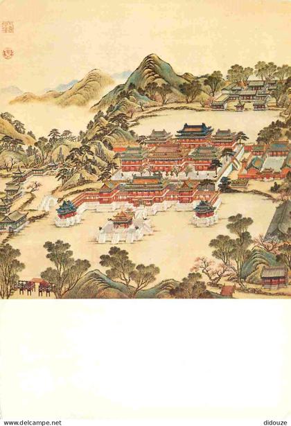 Carte Postale - Chine - Pékin - Palais d'été près de pékin - aquarelle chinoise xviiie siècle - Art Peinture - Pékin - C
