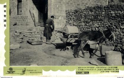 CHINA, CINA - Custom in Manchoukuo - Antichi Mestieri - #018