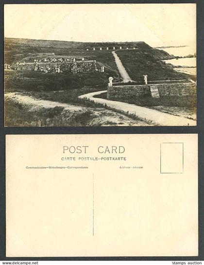 China Old Real Photo Postcard Wei Hai Wei Naval Rifle Range Weihaiwei Island Br.
