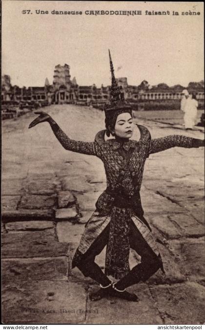 CPA Kambodscha, Tänzerin in Tracht