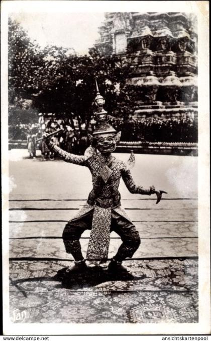 CPA Phnom Penh Kambodscha, Type de Danseuses du Palais du Roi