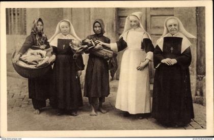 CPA Pnom Penh Kambodscha, Kambodscha -Pnom-Penh Mission - Culaogien, Neugeborene