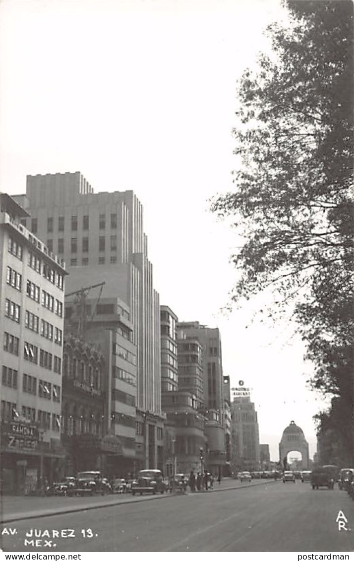 Ciudad de México - Avenida Juarez - REAL PHOTO Foto - Ed. A. R. 13