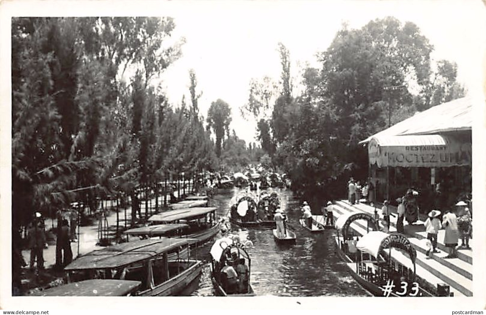 Ciudad México - Xochimilco - Restaurant Moctezuma - REAL PHOTO - POSTAL FOTO - Ed. desconocido 33