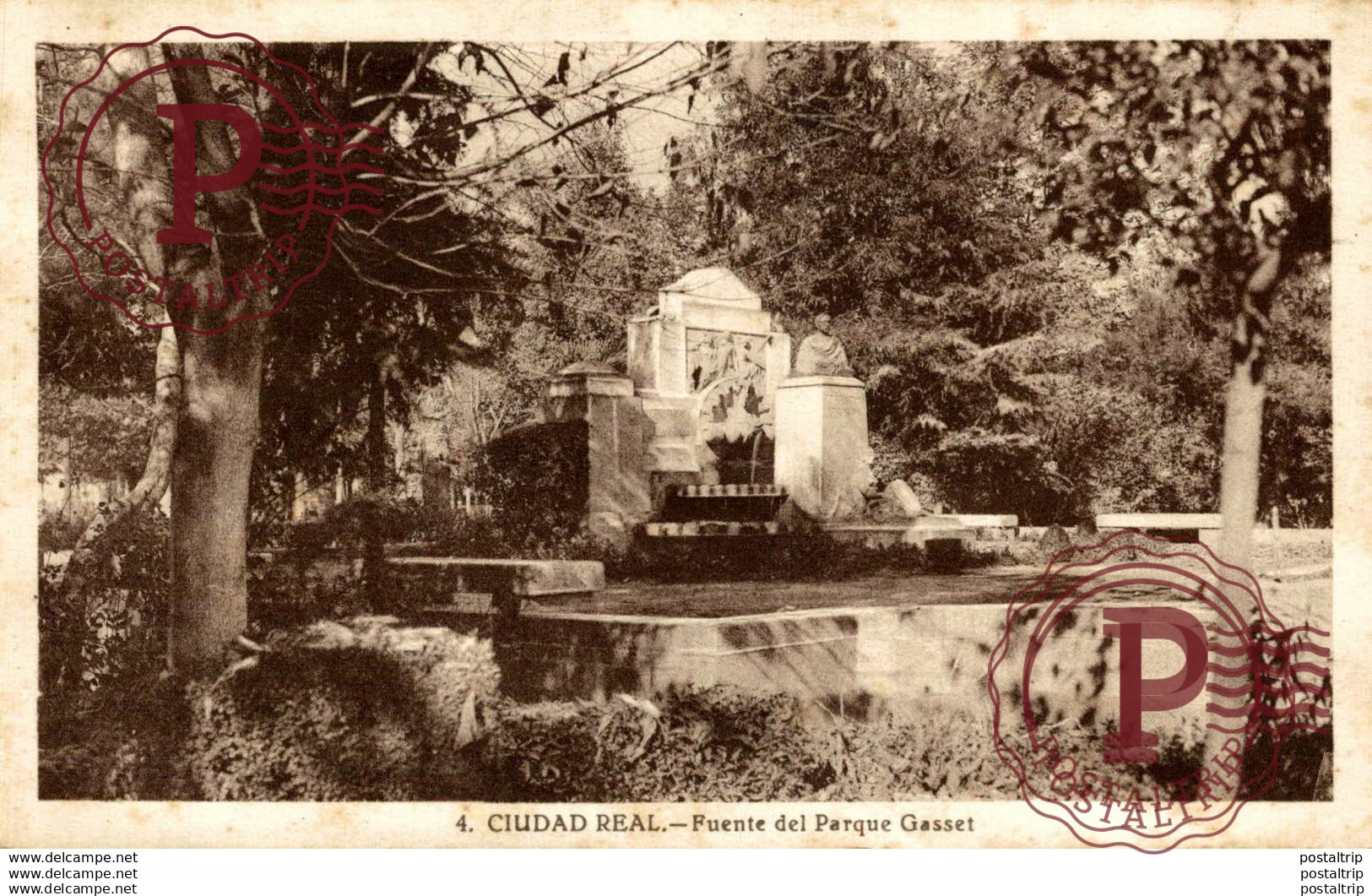 CIUDAD REAL. FUENTE DEL PARQUE DE GASSET.