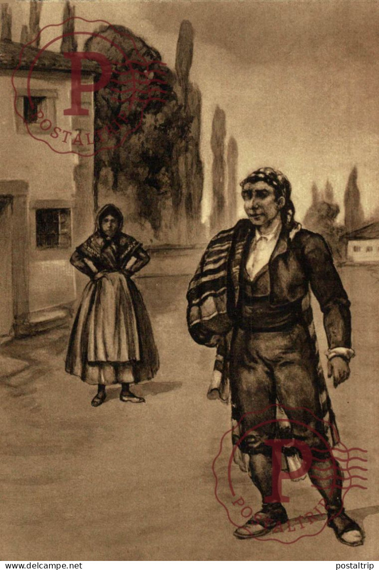 CIUDAD REAL. TIPOS DE ARRIERO Y CAMPESINA