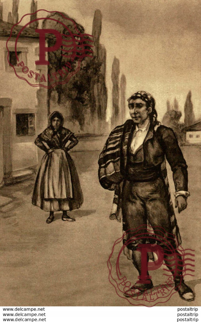 CIUDAD REAL. TIPOS DE ARRIERO Y CAMPESINA