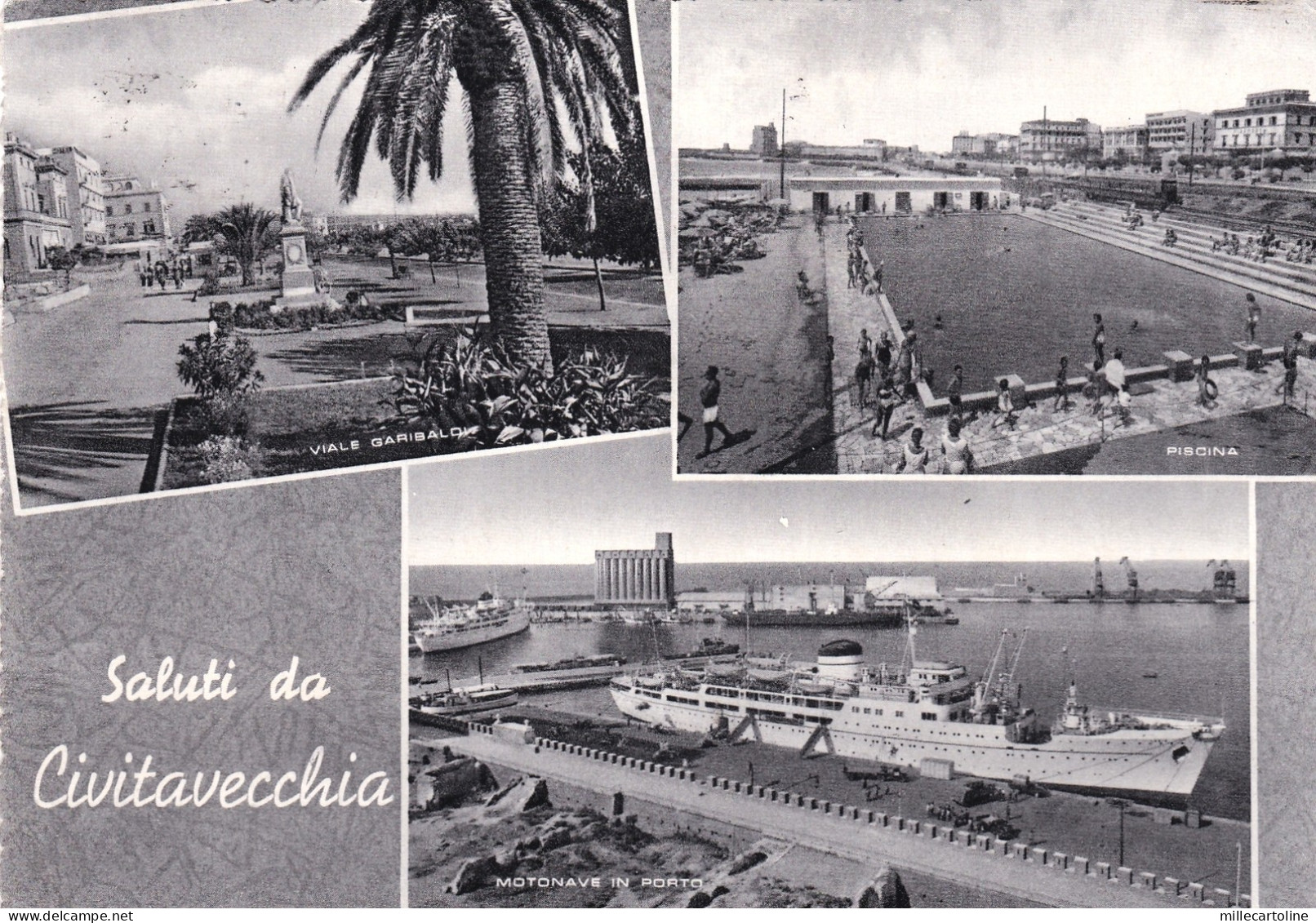 # CIVITAVECCHIA: SALUTI DA   - 1958