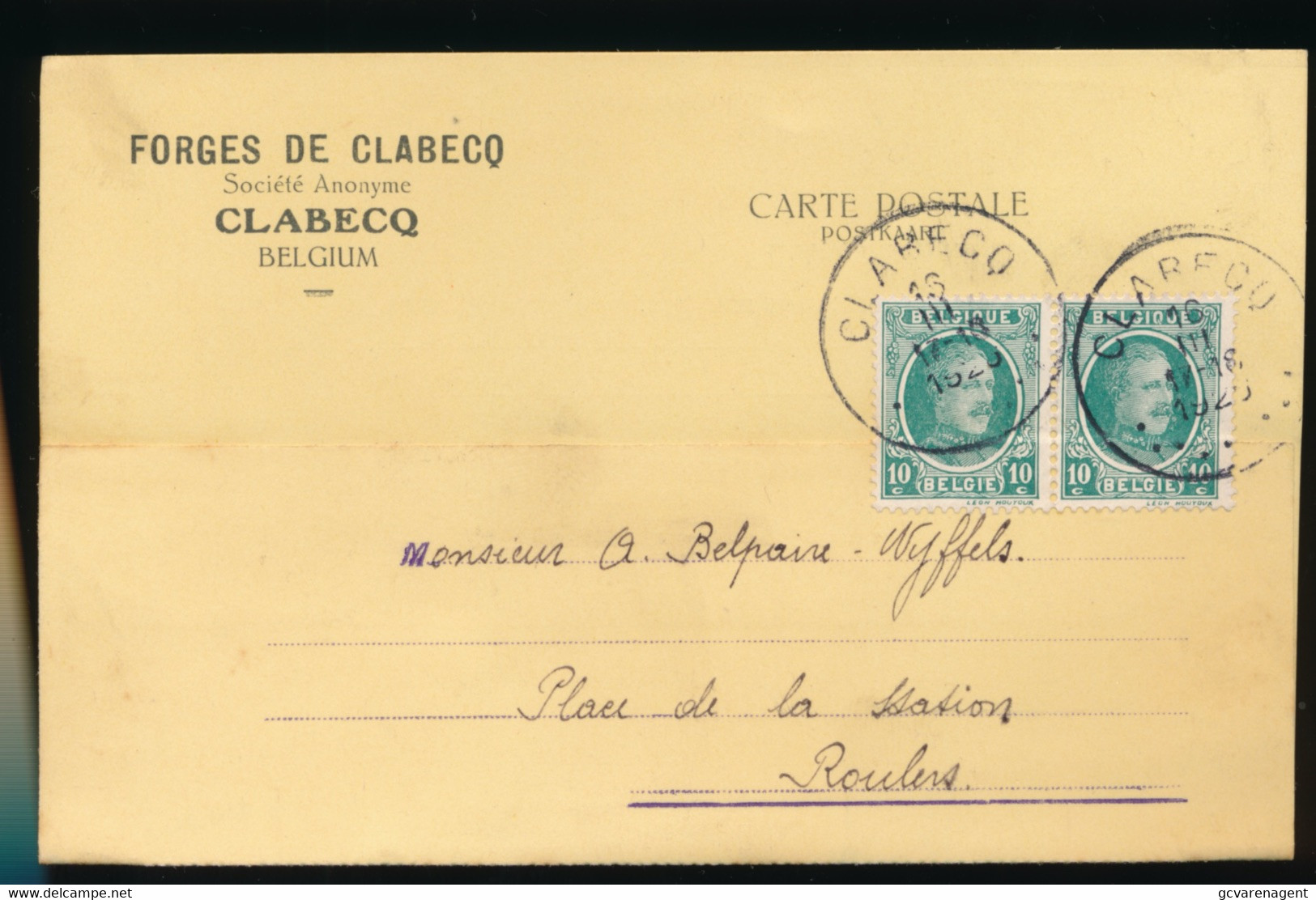 CLABECQ  FORGES DE GLABECQ      2 SCANS