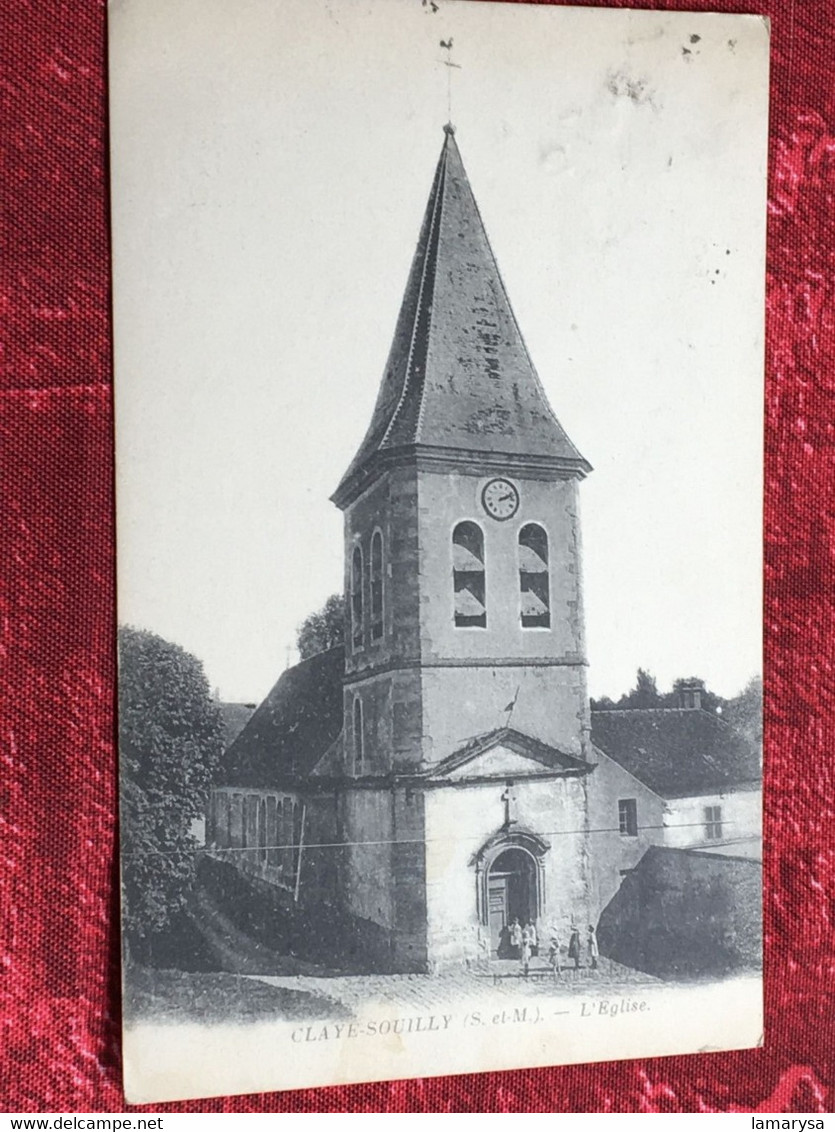 Claye Souilly [77] Seine et Marne -☛Carte Postale CPA précurseur-☛Eglise -> Claye Souilly- région Île-de-France.