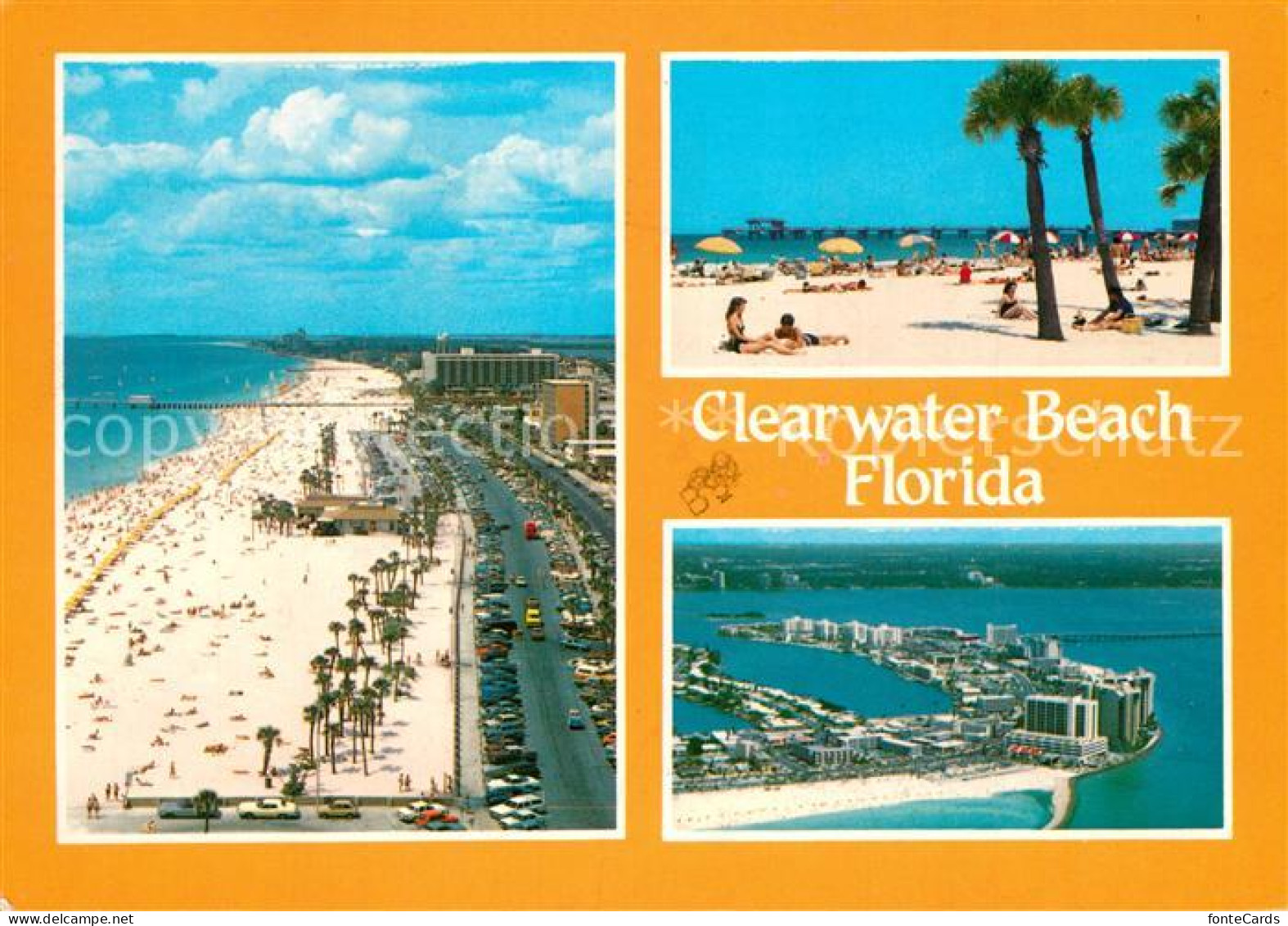 Clearwater Florida Beach aerial view