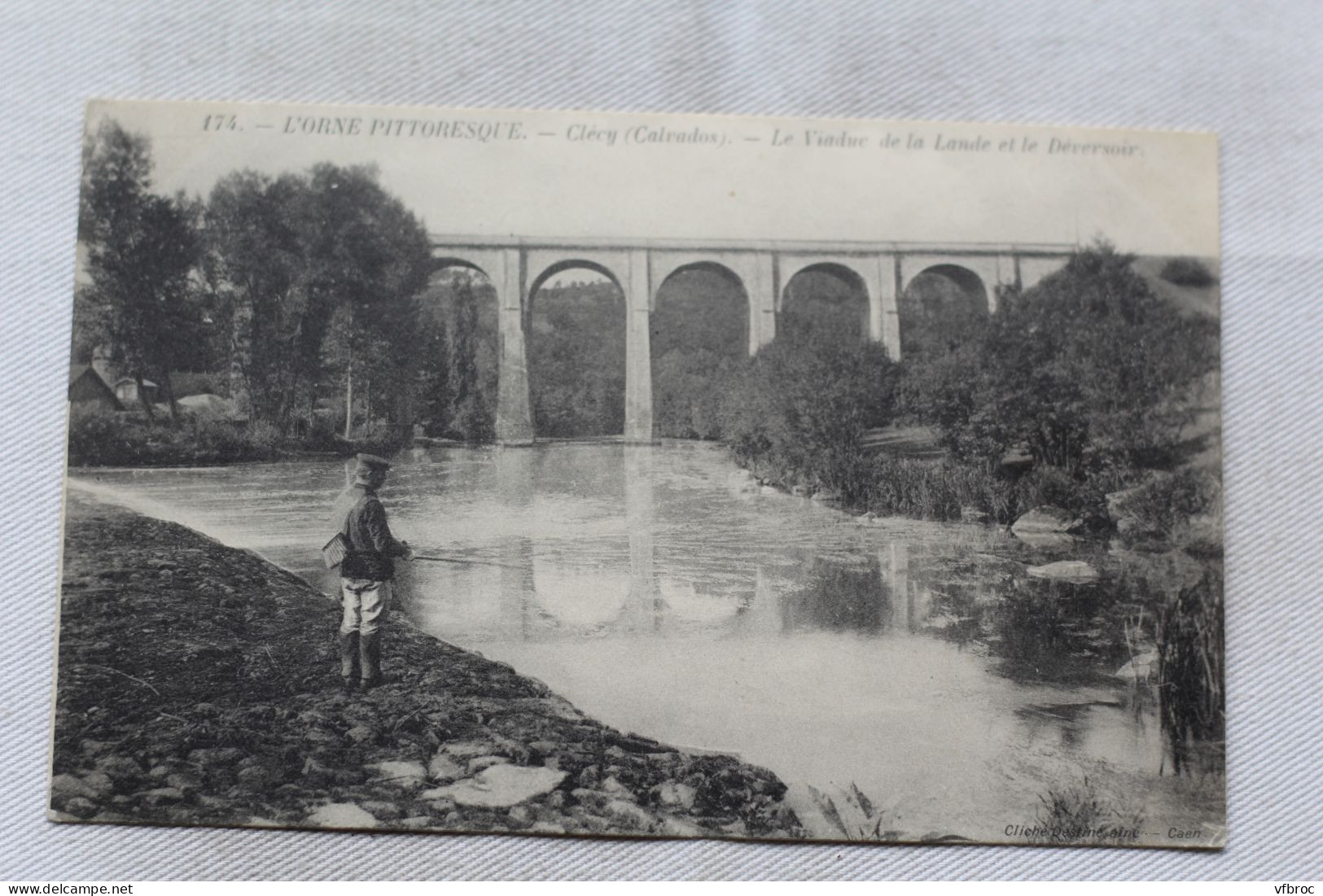 Clécy, le viaduc de la Lande et le déversoir, pêche, Calvados 14