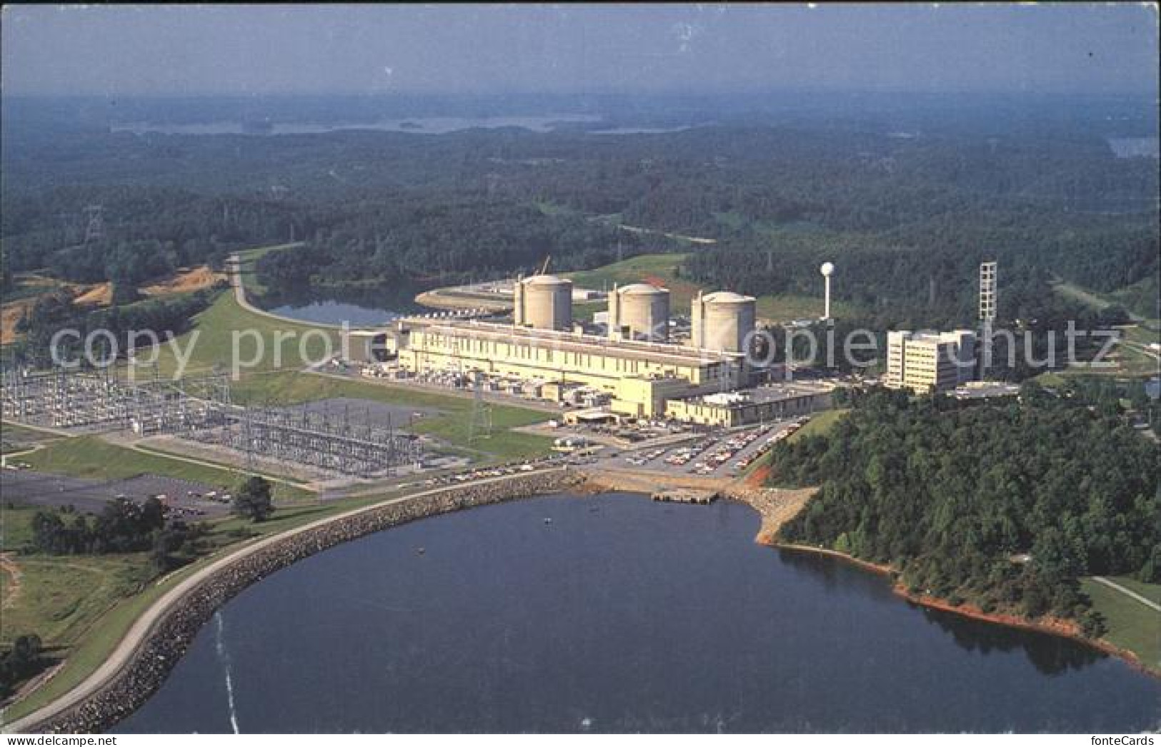 Clemson Oconee Nuclear Station Air view