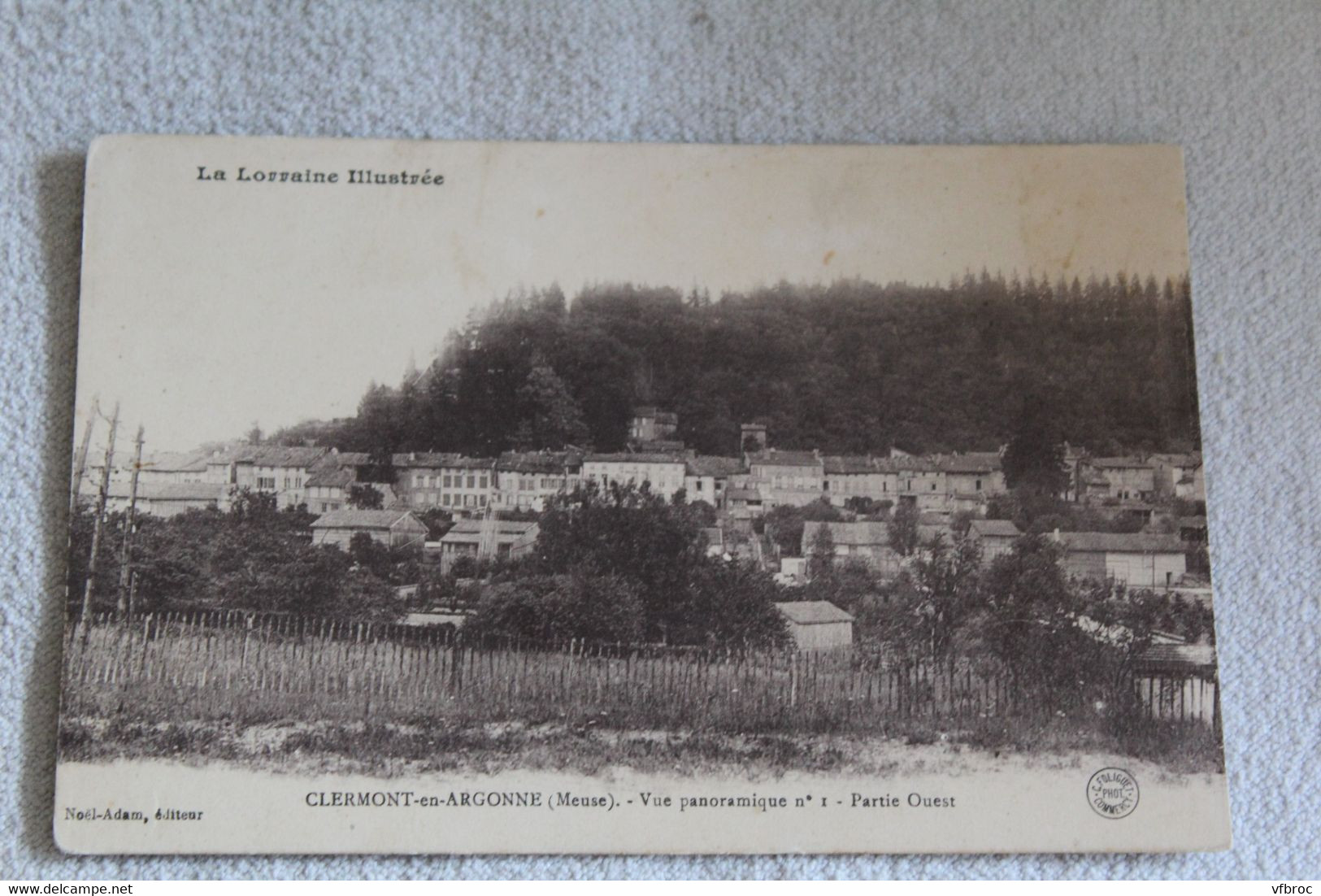 Clermont en Argonne, vue panoramique N°1 partie Ouest, Meuse 55