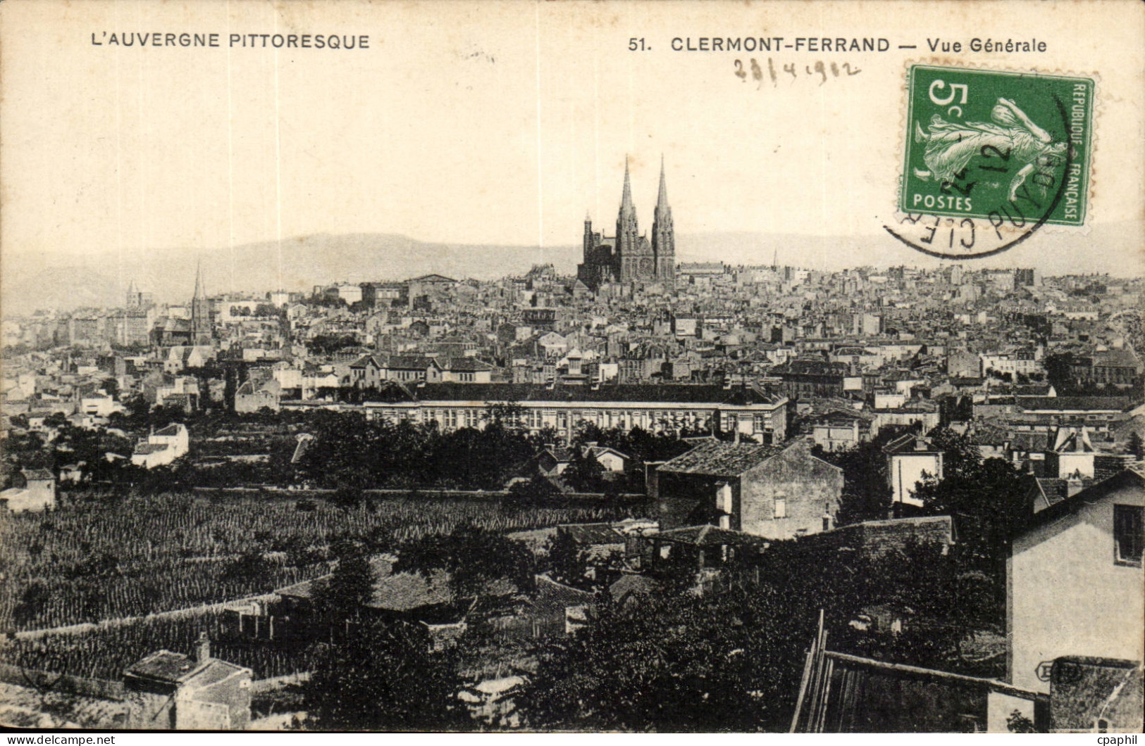 Clermont Ferrand CPA Vue generale