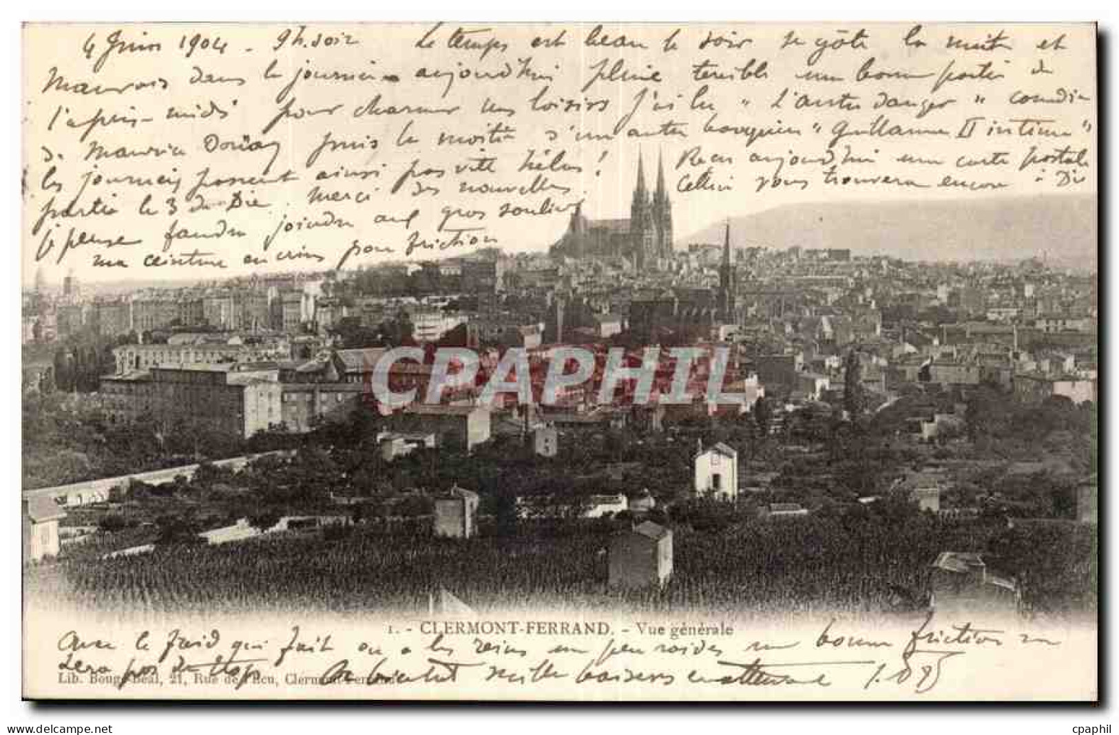Clermont Ferrand CPA Vue generale