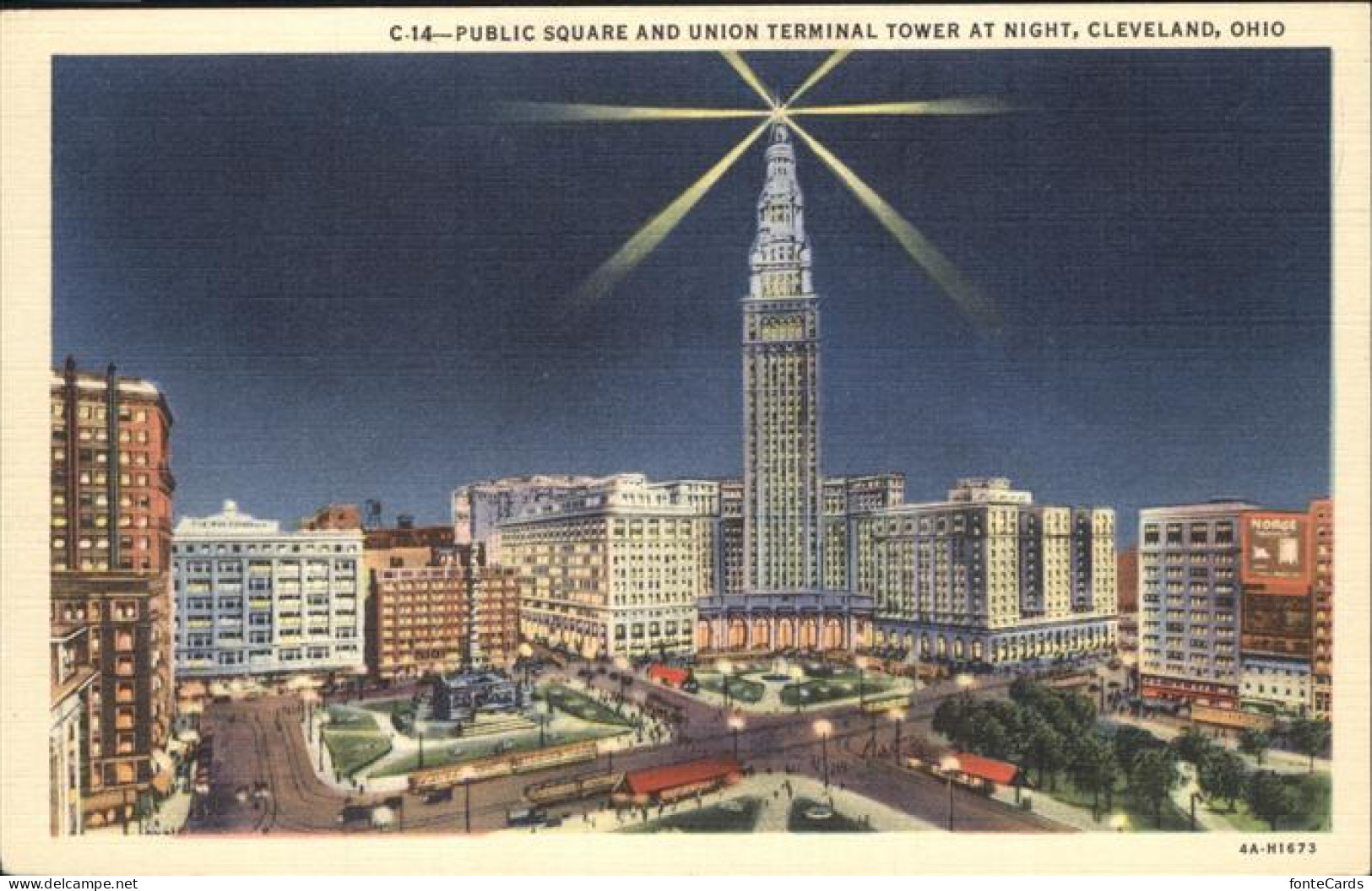 Cleveland Ohio Public Square Union Terminal Tower