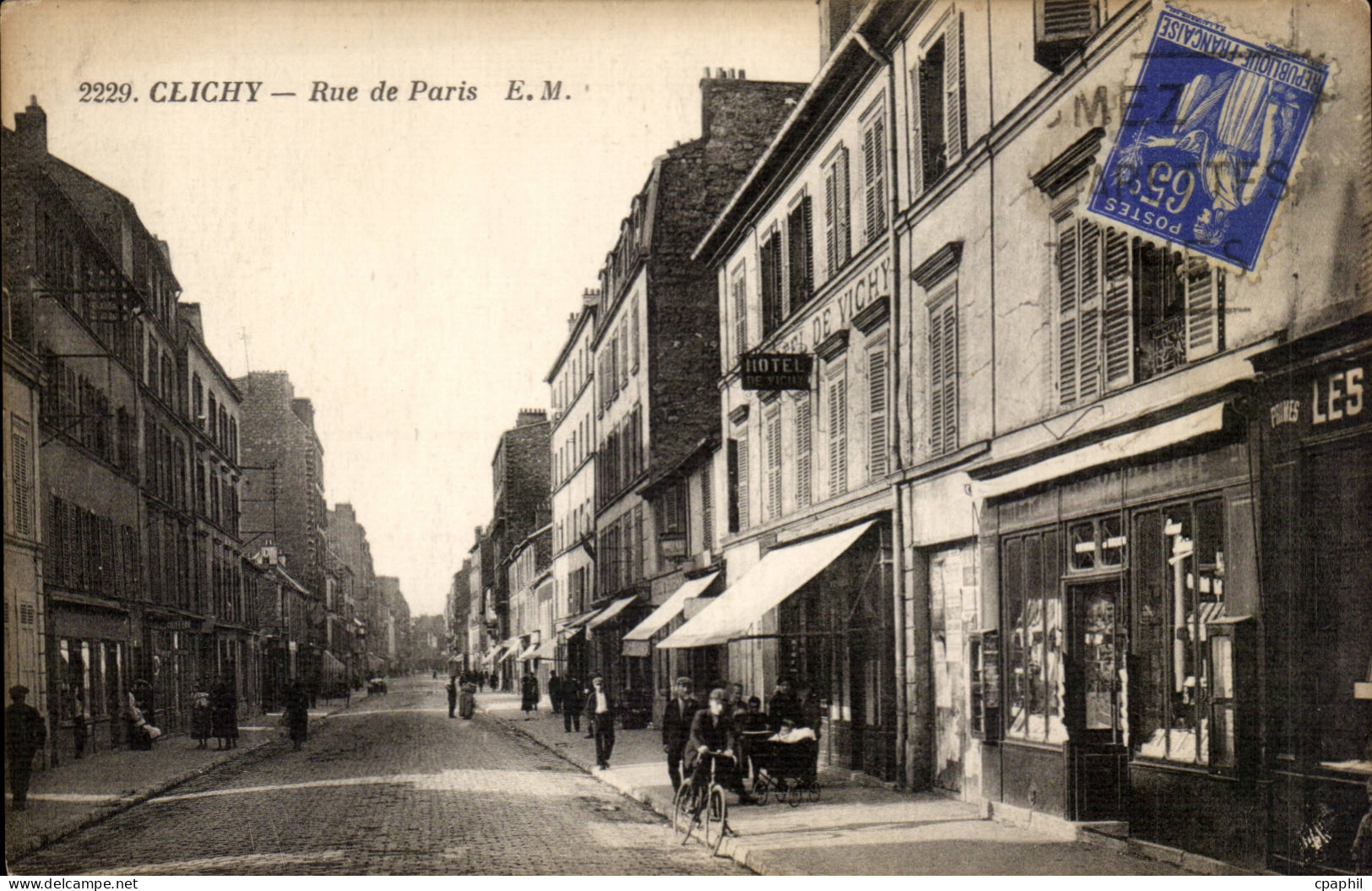 Clichy CPA Rue de Paris