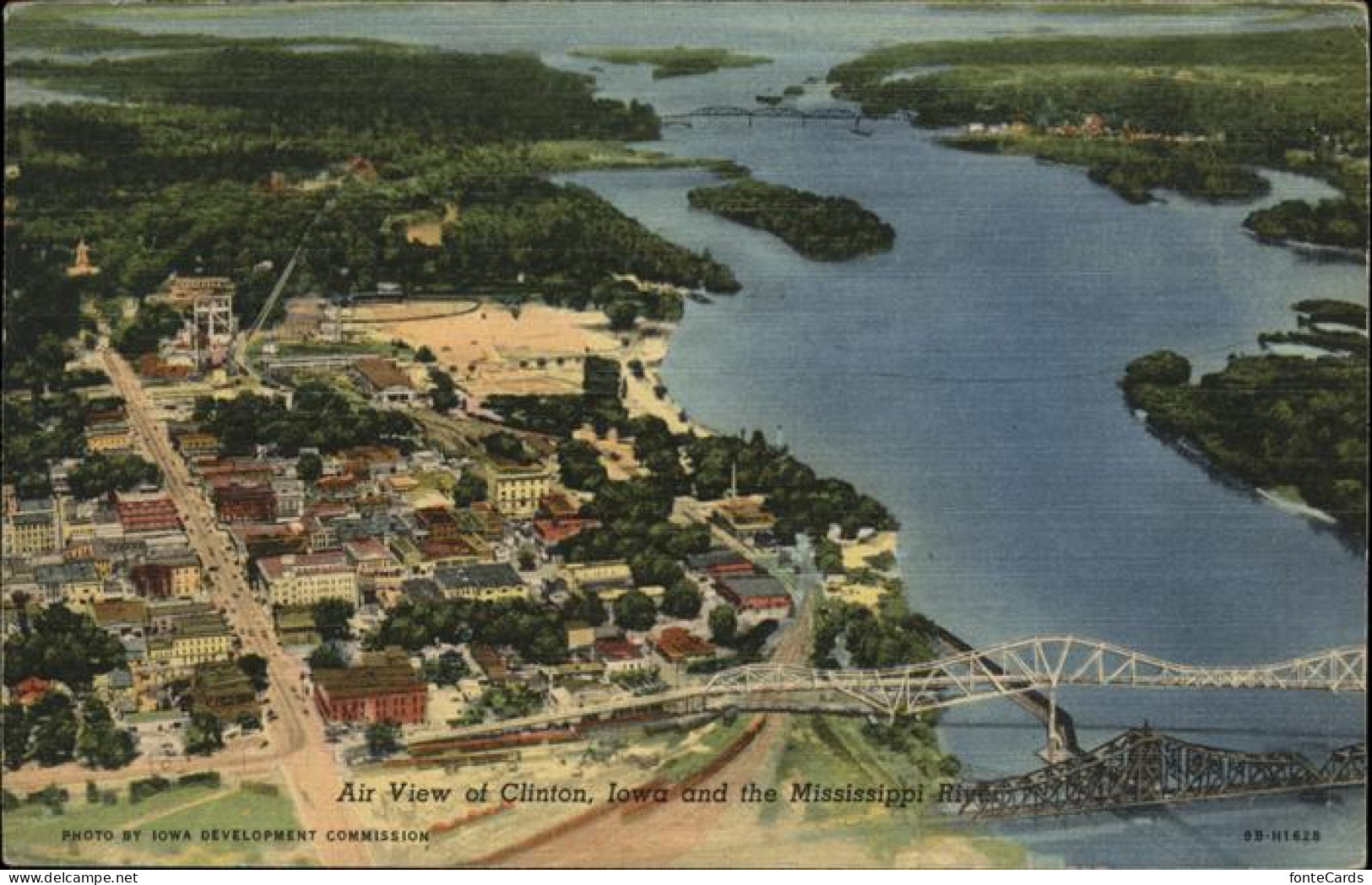 Clinton Iowa Air View