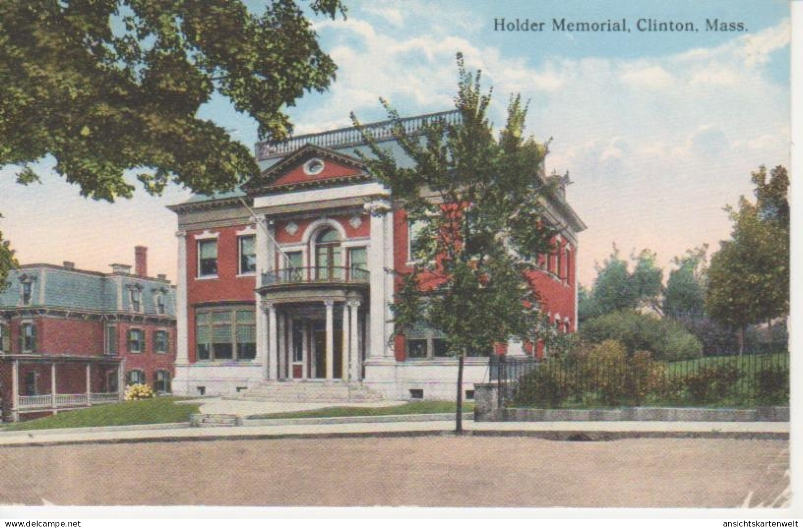 Clinton Mass. Holder Memorial gl1936 #204.483