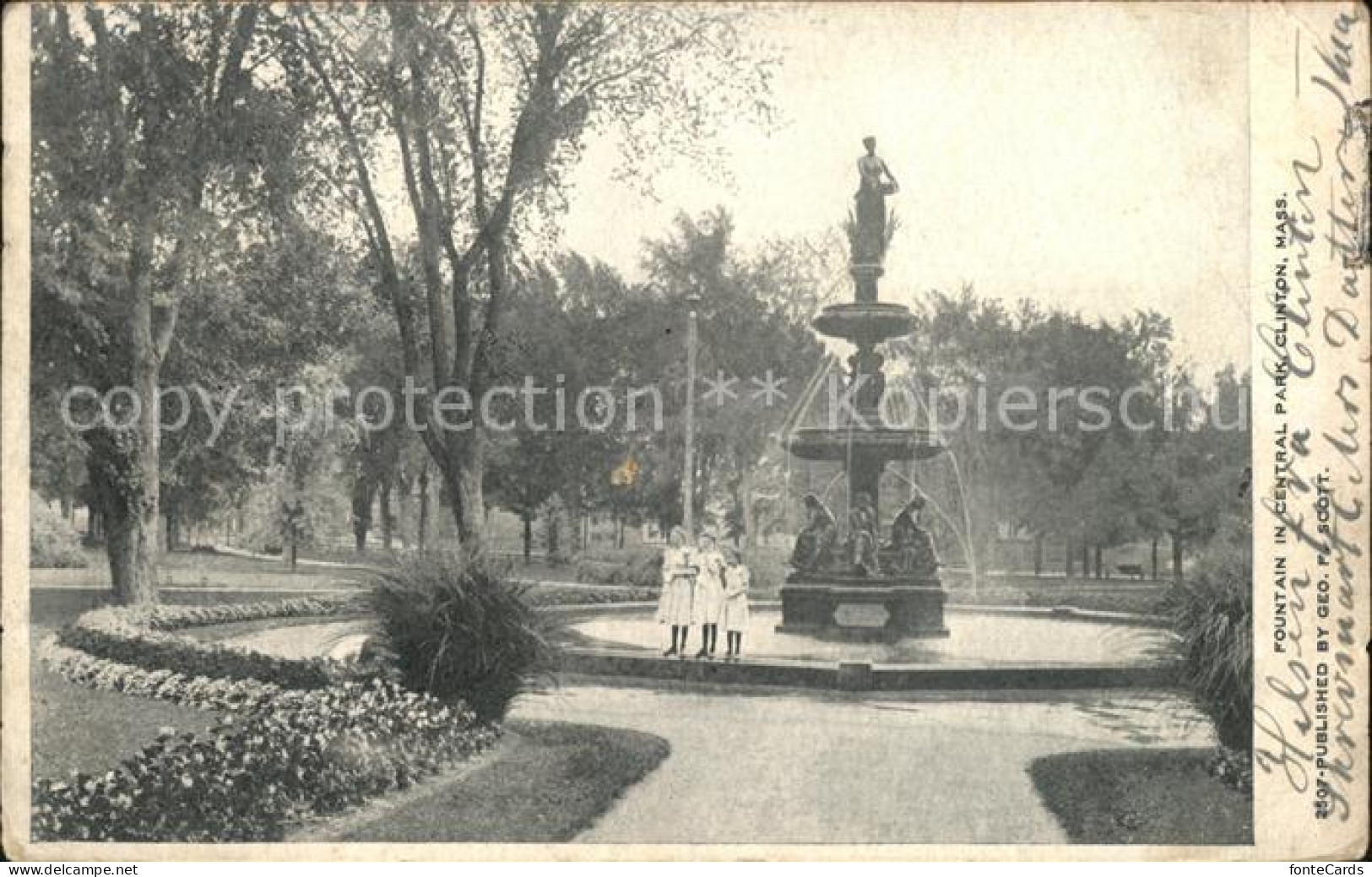 Clinton Massachusetts Fountain in Central park