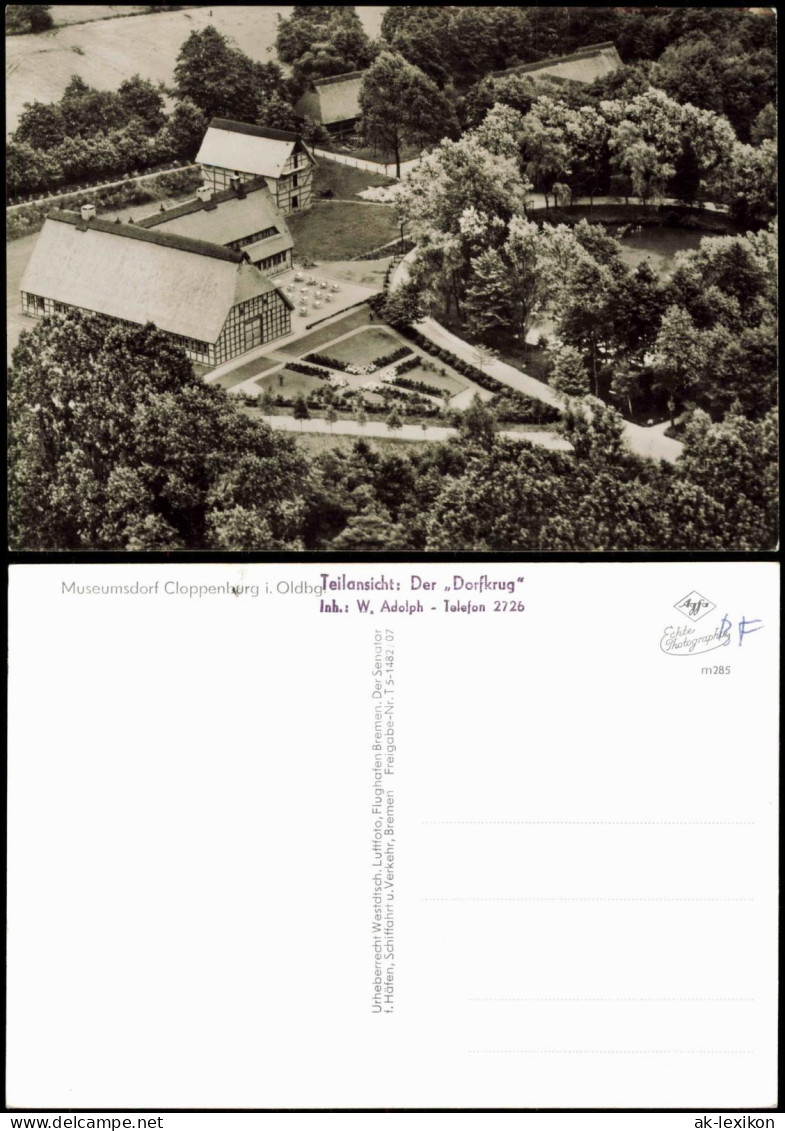 Cloppenburg Luftbild Luftaufnahme vom Museumsdorf Cloppenburg 1960