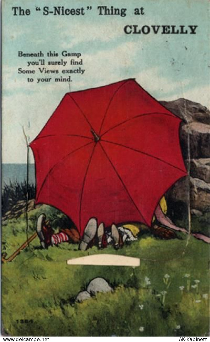 Clovelly - Clovelly (Großbritannien) Leporello, ein Päärchen unter`m Sch... - 55119954
