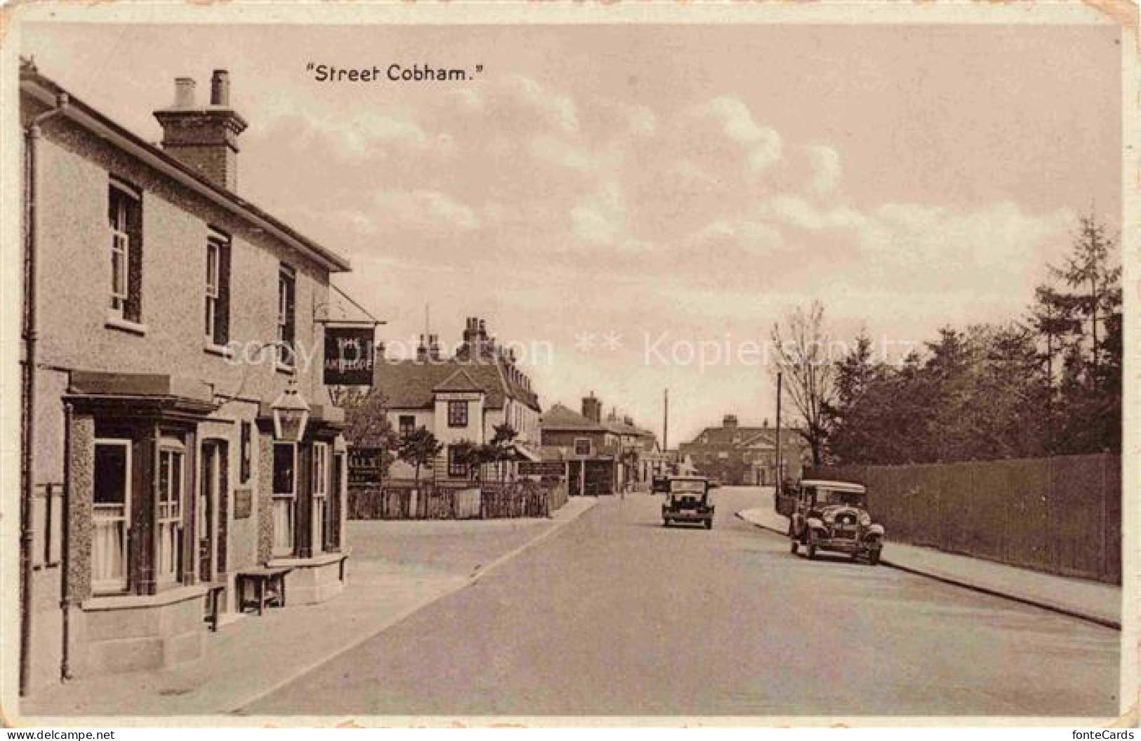 Cobham Elmbridge Surrey UK Street