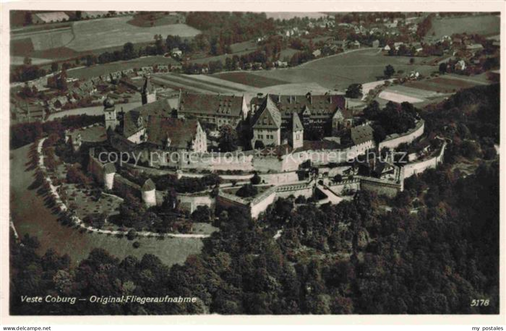 Coburg Bayern Veste Coburg Fliegeraufnahme