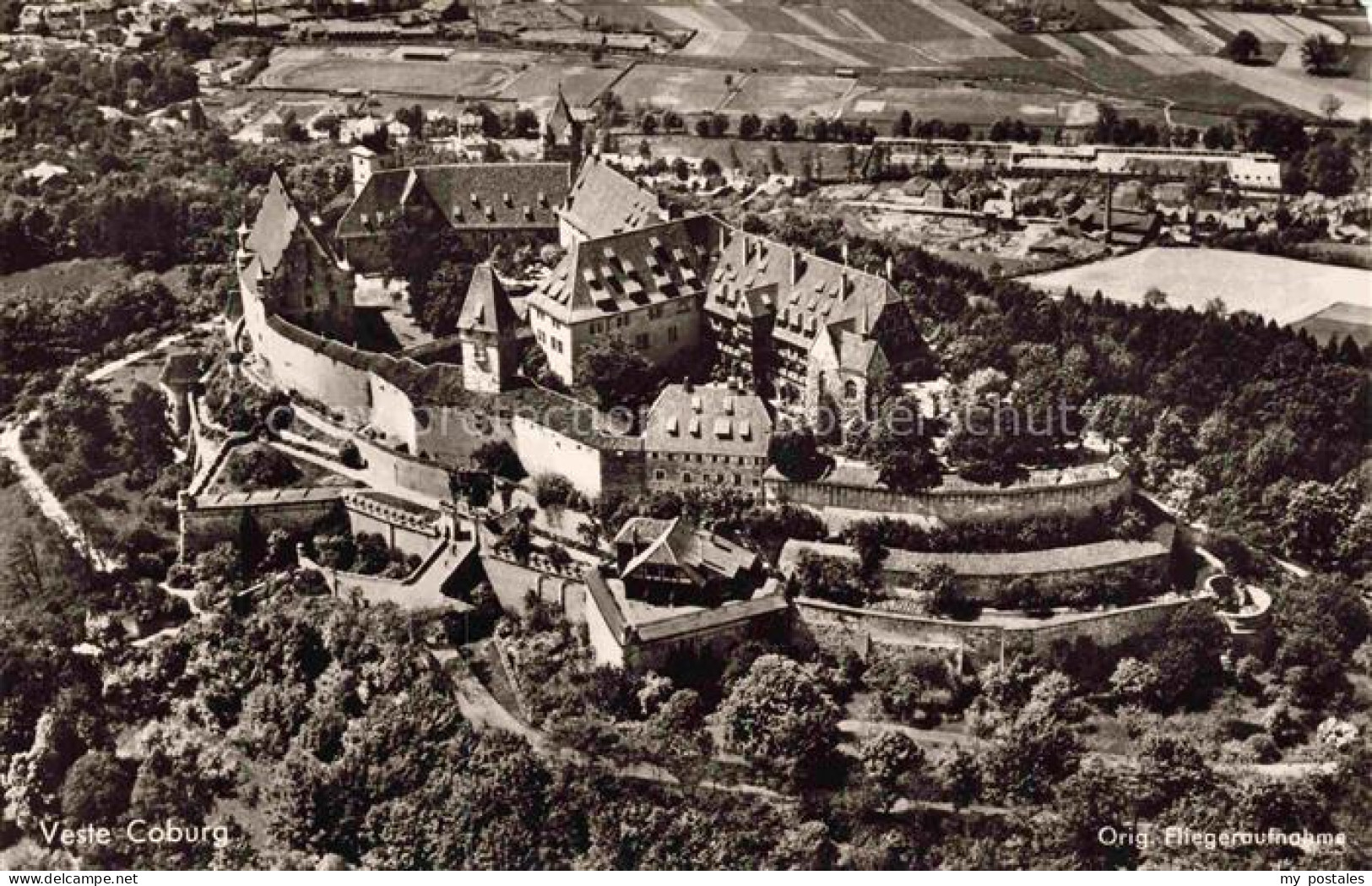 Coburg Bayern Veste Coburg Fliegeraufnahme