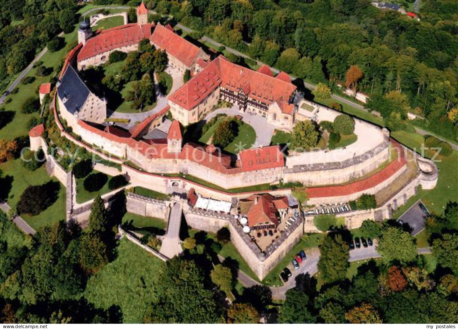 Coburg Bayern Veste Coburg Fliegeraufnahme
