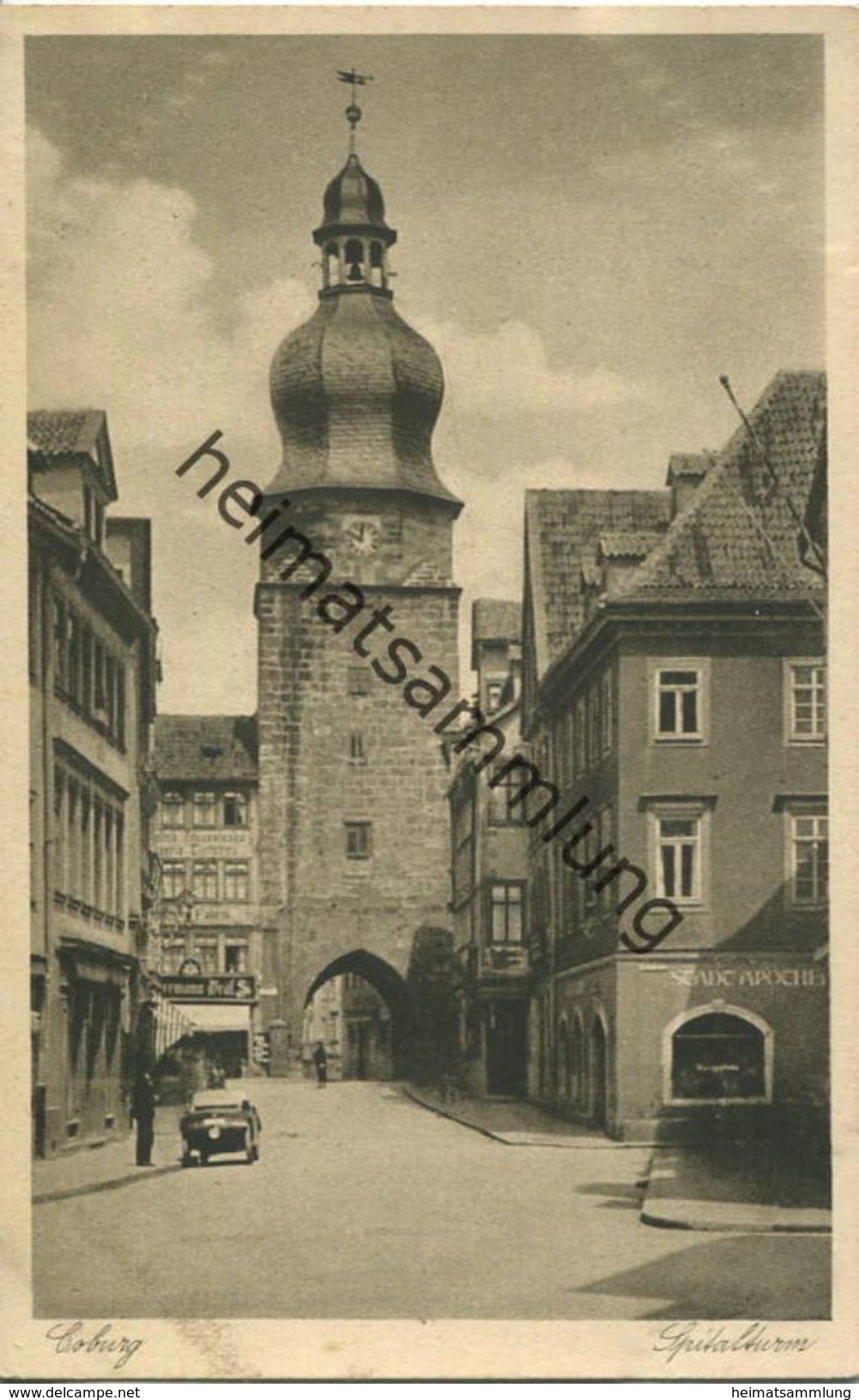 Coburg - Spitalturm - Verlag Rich. Zieschank Ronneburg