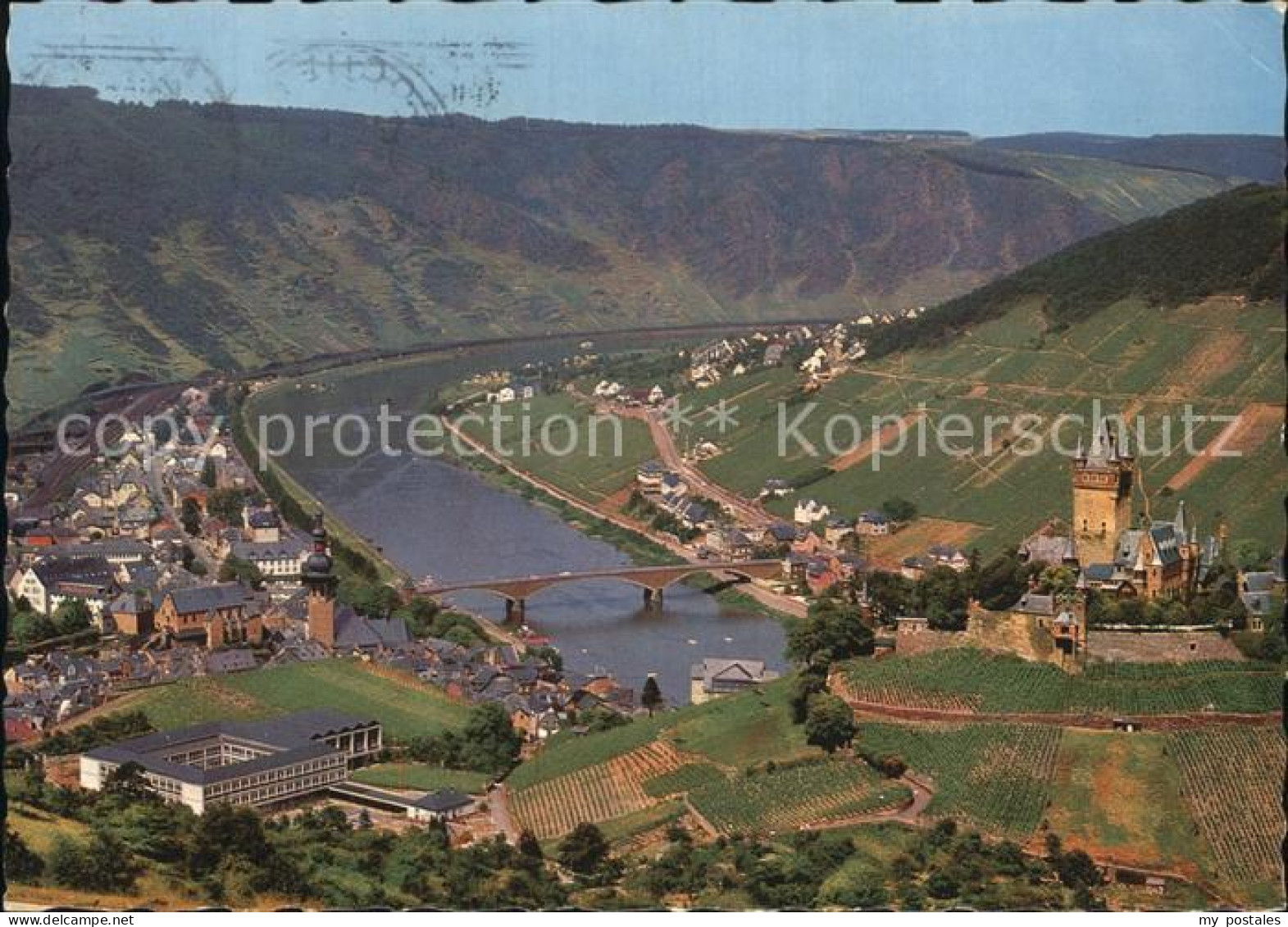 Cochem Mosel Burg Cochem Luftaufnahme