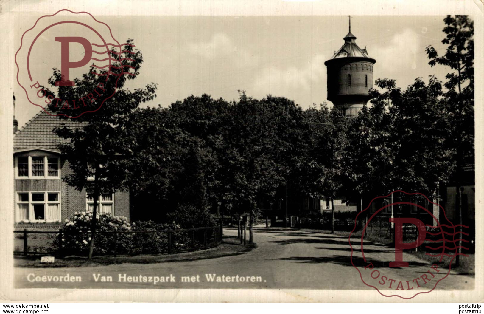 Coevorden Van Heutszpark met Watertoren  Drenthe HOLLAND HOLANDA NETHERLANDS