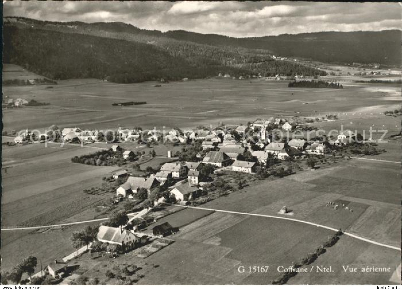 Coffrane Fliegeraufnahme