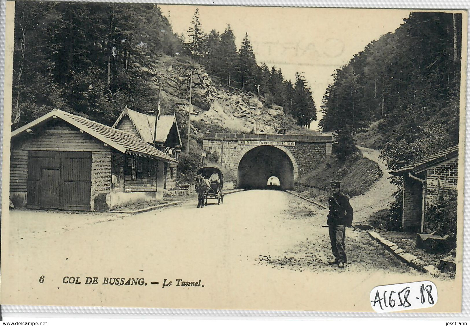 COL DE BUSSANG- LE TUNNEL- ATTELAGE- DOUANIER
