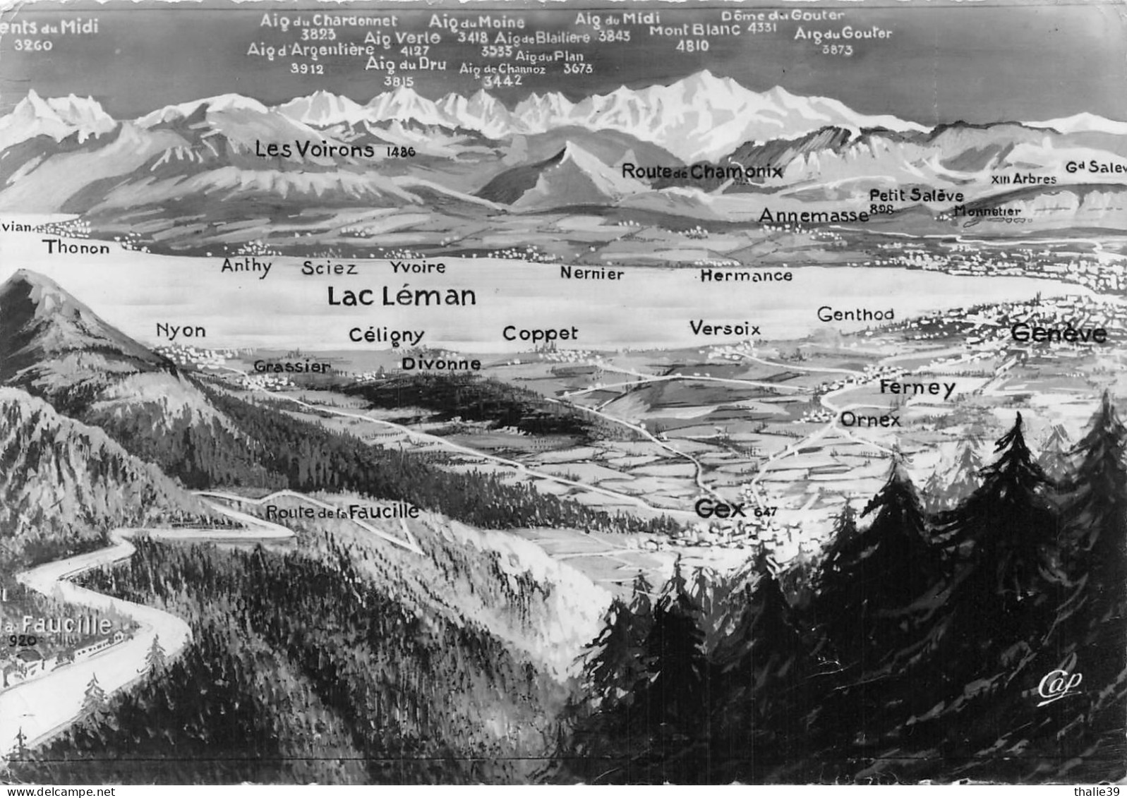 Col de la Faucille Gex Mijoux panorama Versoix Coppet Céligny Crassier Genthod Ornex Nernier Sciez 2068 CAP