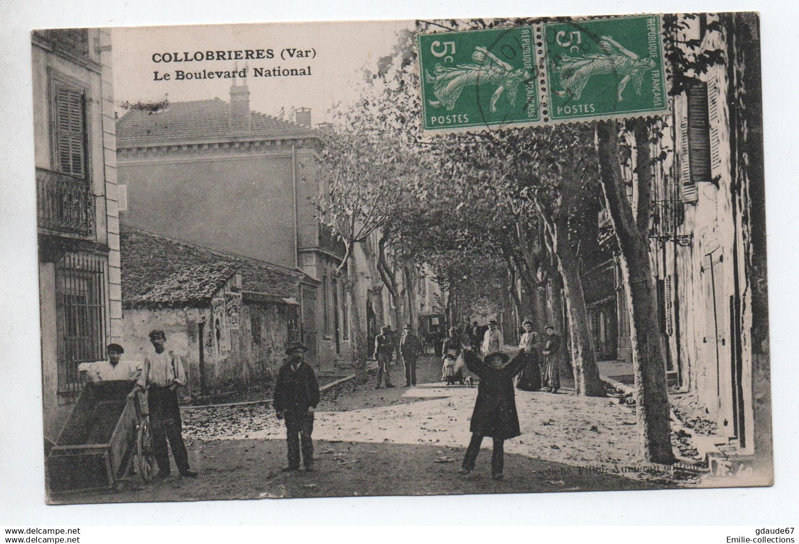 COLLOBRIERES (83) - LE BOULEVARD NATIONAL