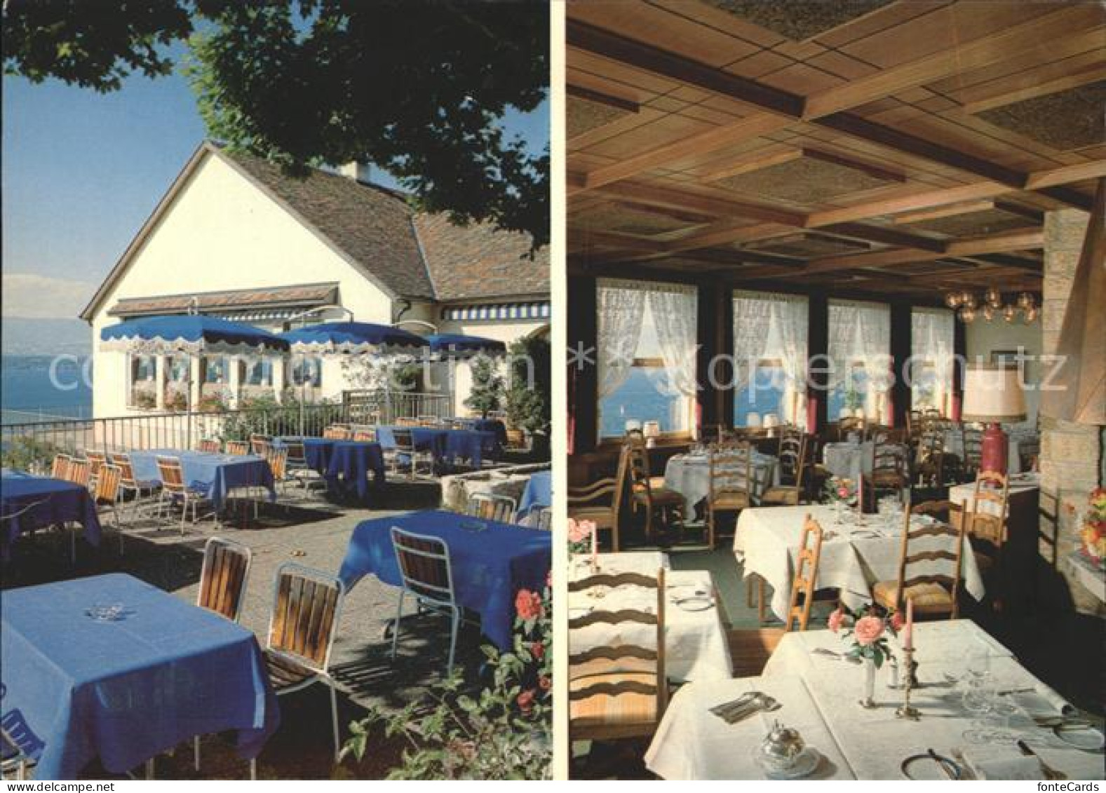 Cologny Auberge du Lion d Or Terrasse