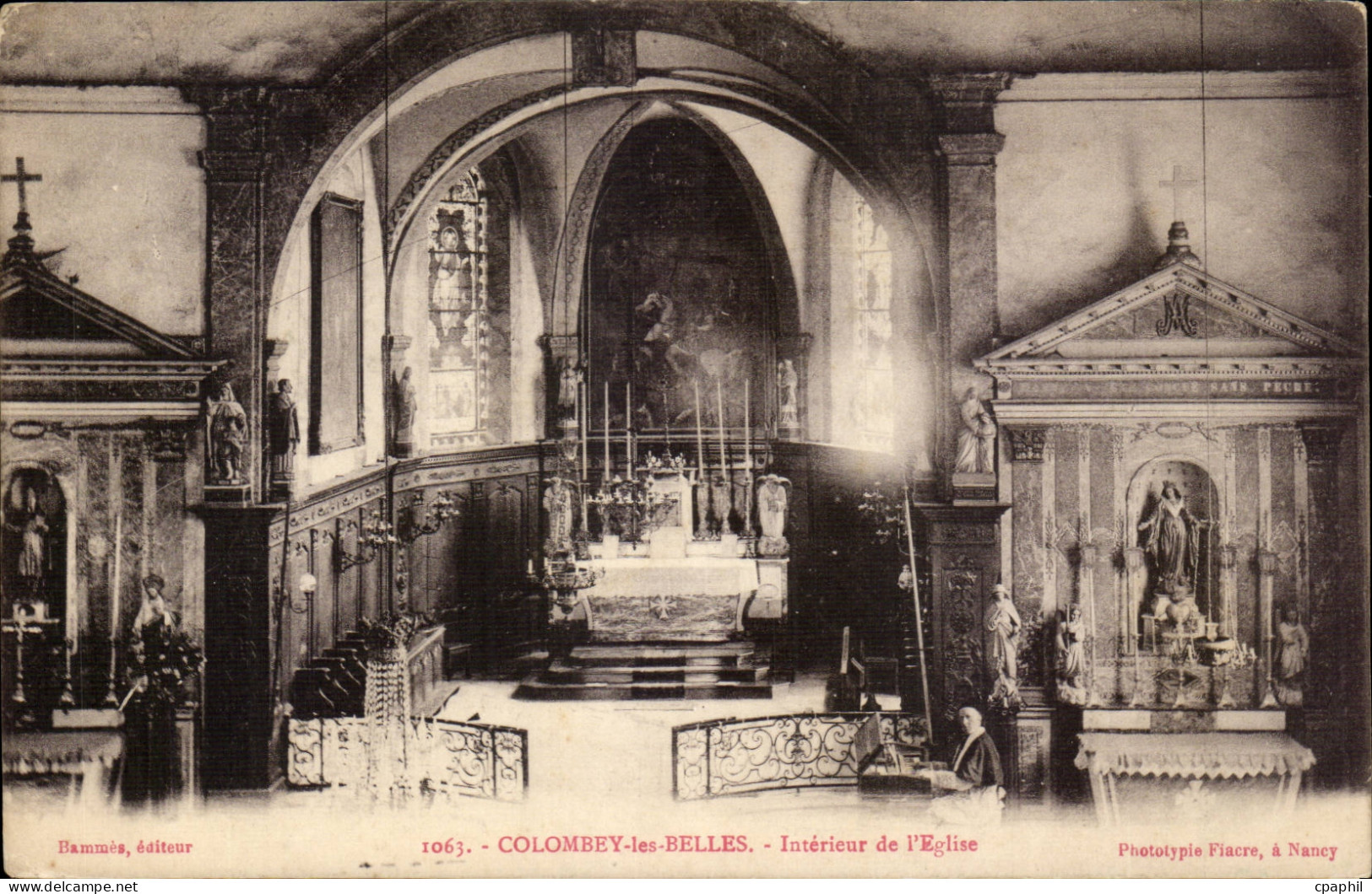 Colombey les Belles CPA Interieur de l'eglise