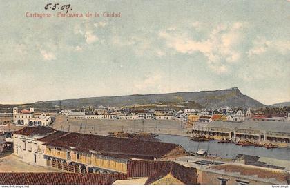 A879 Colombia Cartagena Panorama de Ciudad vintage postcard