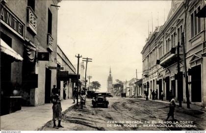 CPA Barranquilla Kolumbien, Avenida Boyacá, Torre de San Roque, Straßenansicht,