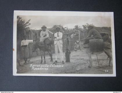 Kolumbien , Aquadores,  schöne Karte  um 1926