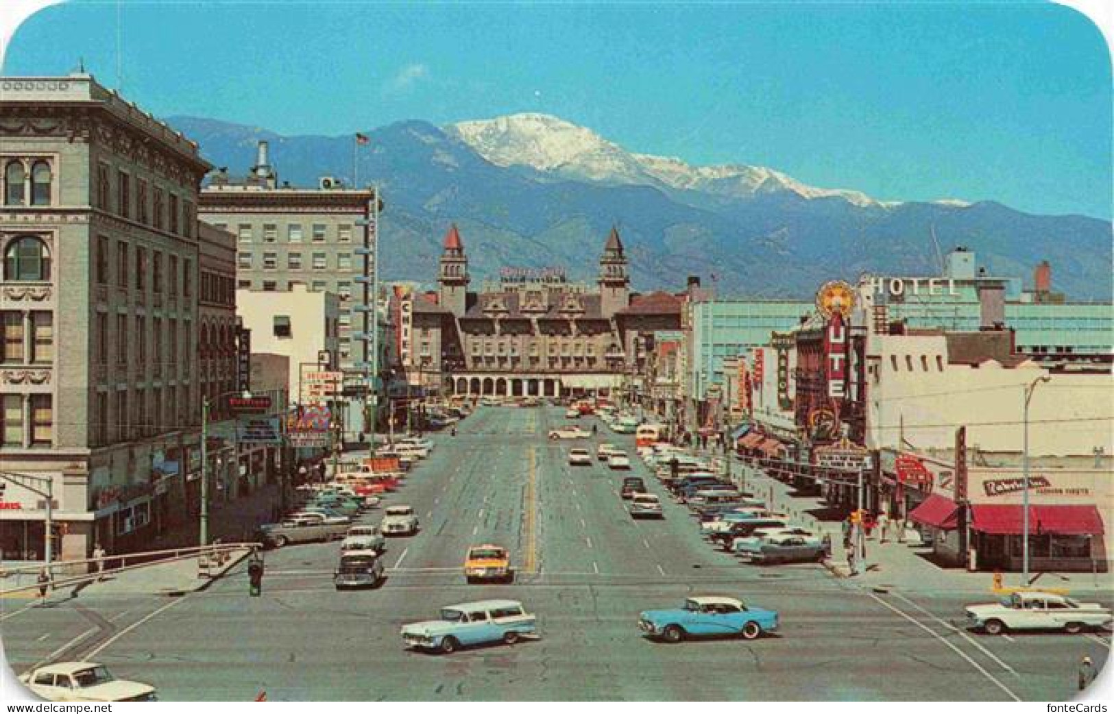 Colorado Springs Colorado USA Pikes Peak Avenue