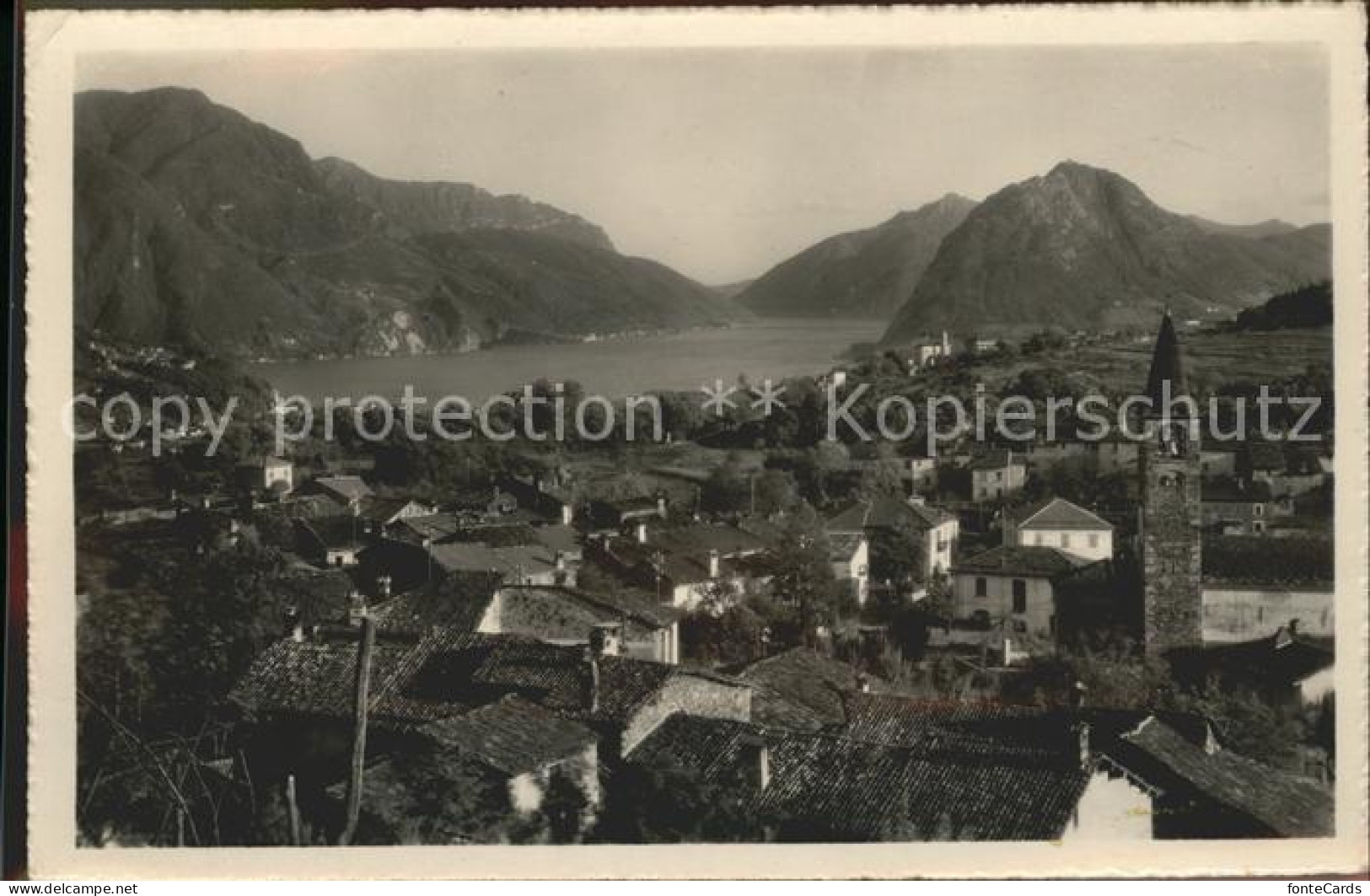 Comano Panorama Luganersee Alpen